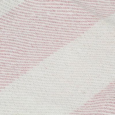 vidaXL fakó rózsaszín csíkos pamutpléd 125 x 150 cm