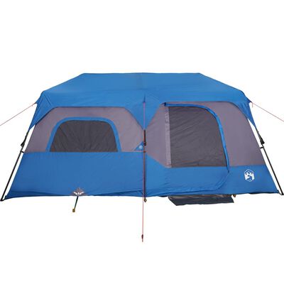 vidaXL 9 személyes kék gyorskioldó vízálló családi sátor