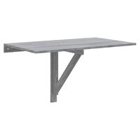 vidaXL szürke sonoma szerelt fa összecsukható fali asztal 100x60x56 cm
