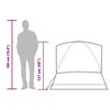 vidaXL 2 szem&eacute;lyes k&eacute;k v&iacute;z&aacute;ll&oacute; kupol&aacute;s kempings&aacute;tor