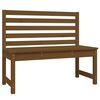 vidaXL m&eacute;zbarna t&ouml;m&ouml;r fenyőfa kerti pad 109 cm
