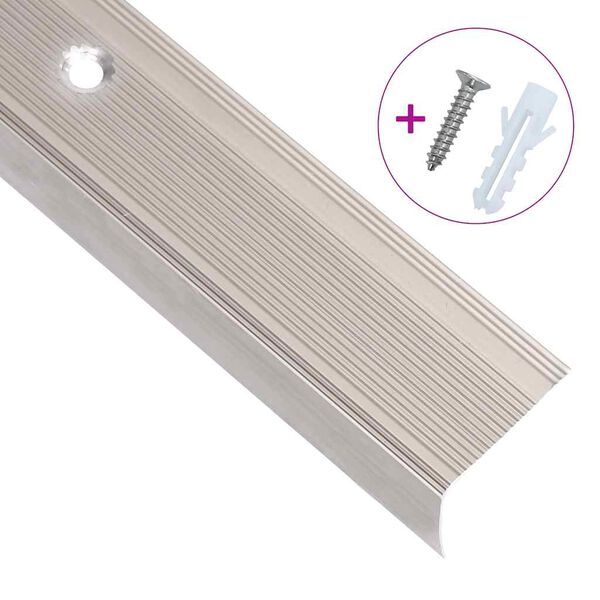 vidaXL 15 db pezsgősz&iacute;nű L-alak&uacute; alum&iacute;nium l&eacute;pcső&eacute;lv&eacute;dő 90 cm