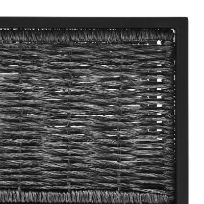 vidaXL 9 részes antracitszürke kerti polyrattan ülőgarnitúra párnákkal