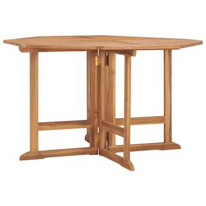 vidaXL &ouml;sszecsukhat&oacute; t&ouml;m&ouml;r t&iacute;kfa kerti &eacute;tkezőasztal 110 x 110 x 75 cm