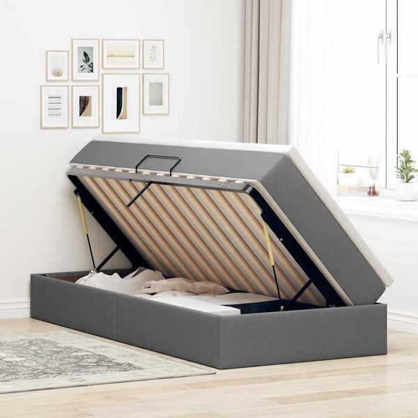 vidaXL &Aacute;gy t&aacute;rol&oacute;val &eacute;s matraccal S&ouml;t&eacute;tsz&uuml;rke 90 x 200 cm Poli&eacute;szter