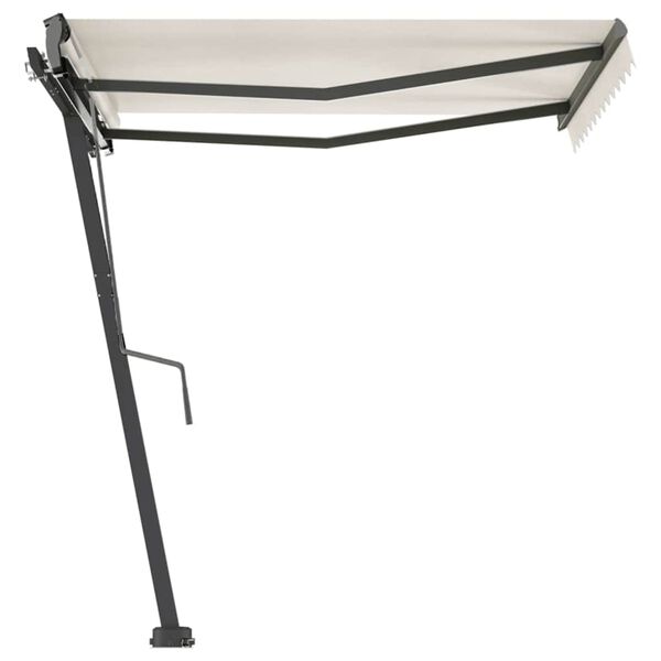 vidaXL kr&eacute;msz&iacute;nű k&eacute;zzel kih&uacute;zhat&oacute; p&oacute;zn&aacute;s napellenző 300 x 250 cm