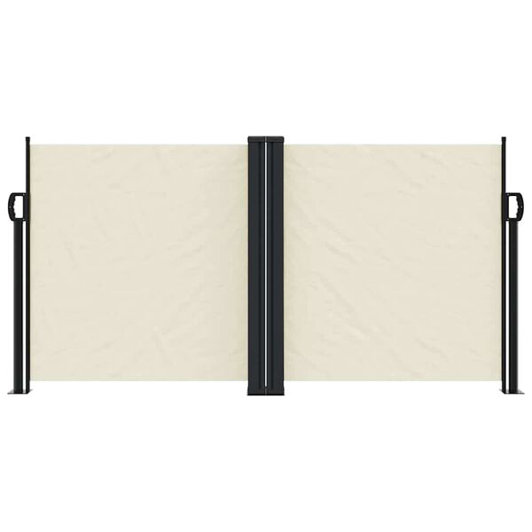 vidaXL kr&eacute;msz&iacute;nű beh&uacute;zhat&oacute; oldals&oacute; napellenző 120 x 1200 cm