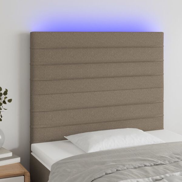 vidaXL t&oacute;psz&iacute;nű sz&ouml;vet LED-es fejt&aacute;mla 100x5x118/128 cm