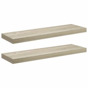 vidaXL 2 db t&ouml;lgysz&iacute;nű MDF lebegő fali polc 80 x 23,5 x 3,8 cm