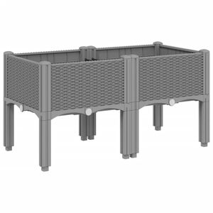 vidaXL vil&aacute;gossz&uuml;rke PP r&aacute;csos kerti &uuml;ltetől&aacute;da 80 x 40 x 42 cm