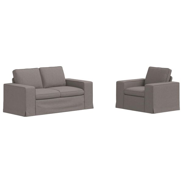 vidaXL Kanap&eacute; 2 pcs T&oacute;psz&iacute;nű 182 x 80 x 82 cm sz&ouml;vet