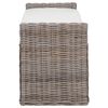vidaXL T&aacute;rol&oacute;pad p&aacute;rn&aacute;val t&aacute;rol&oacute;val Sz&uuml;rke 110 x 40 x 50 cm Rattan