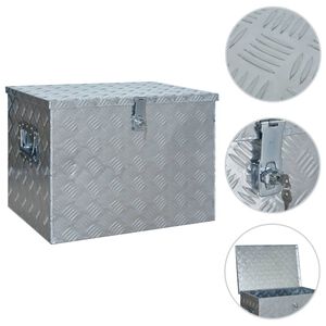 vidaXL ez&uuml;stsz&iacute;nű alum&iacute;niumdoboz 610 x 430 x 455 mm