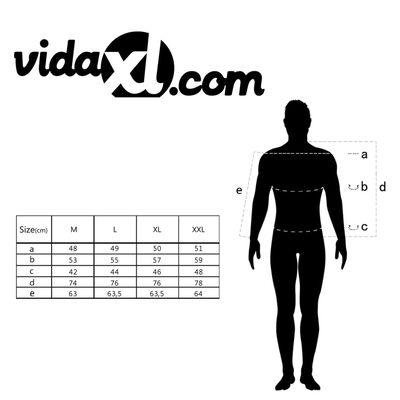 vidaXL fekete XL-es méretű férfi munkapulóver
