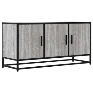 vidaXL sz&uuml;rke sonoma sz&iacute;nű szerelt fa &eacute;s f&eacute;m TV-szekr&eacute;ny 100x35x50 cm