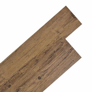 vidaXL &Ouml;ntapad&oacute;s PVC Padl&oacute; Deszk&aacute;k Walnut barna 30,5 x 61 cm 28 db PVC