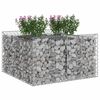 vidaXL Gabion emelt &aacute;gy Ez&uuml;st 100 x 100 x 60 cm Horganyzott ac&eacute;l
