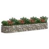 vidaXL horganyzott vas gabion magas&aacute;gy&aacute;s 400x100x50 cm