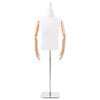 vidaXL &Aacute;ll&iacute;that&oacute; 160-232 cm-es Man&ouml;ken Talppal F&eacute;rfi PP Feh&eacute;r