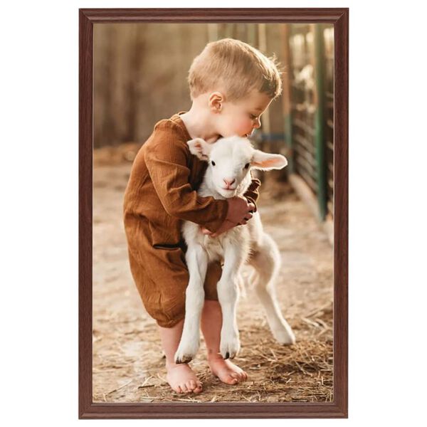 vidaXL 5 db barna MDF asztali f&eacute;nyk&eacute;pkeret 21 x 29,7 cm