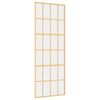 vidaXL aranysz&iacute;nű &aacute;tl&aacute;tsz&oacute; ESG &uuml;veg &eacute;s alum&iacute;nium tol&oacute;ajt&oacute; 76 x 205 cm