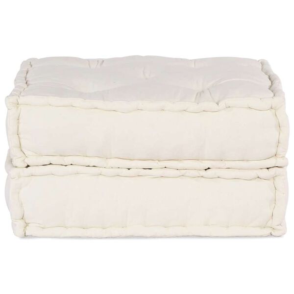 vidaXL kr&eacute;m sz&ouml;vet modul&aacute;ris kanap&eacute;egys&eacute;g 70x70x36