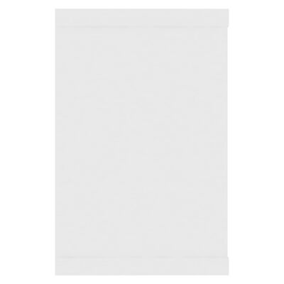 vidaXL 4 db fehér forgácslap fali kockapolc 60 x 15 x 23 cm