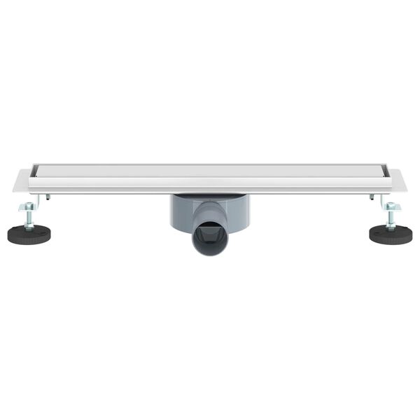 vidaXL Zuhanycsatorna 2 az 1-ben 360°-os szifonnal Ezüst 50 cm