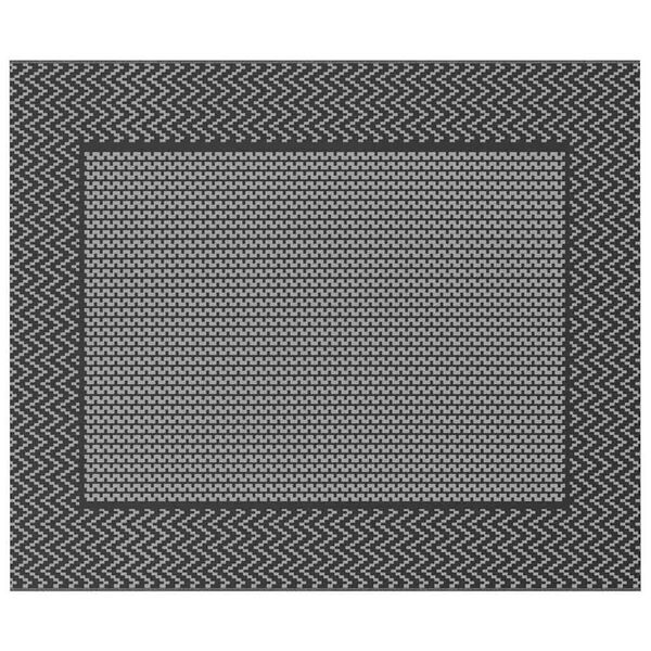 vidaXL K&uuml;lt&eacute;ri Szőnyeg ARAKIL Fekete &eacute;s sz&uuml;rke 250 x 300 cm PP