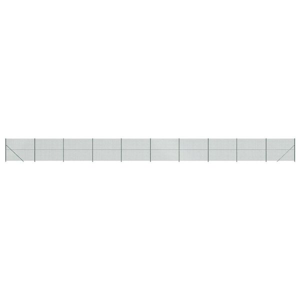 vidaXL zöld drótkerítés illesztőperemmel 2 x 25 m