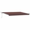vidaXL Beh&uacute;zhat&oacute; napellenző Burgundi 450 &times; 300 cm Poli&eacute;szter