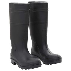 vidaXL fekete PVC 38-as esőcsizma