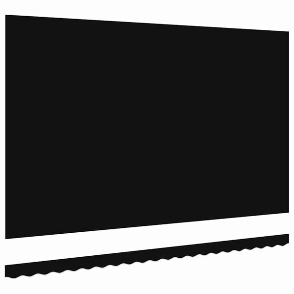 vidaXL Napellenző ponyva Fekete 480 x 345 cm Poliészter