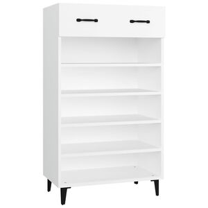 vidaXL feh&eacute;r szerelt fa cipőszekr&eacute;ny 60 x 35 x 105 cm