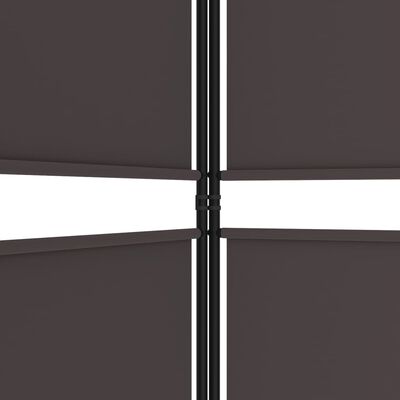 vidaXL 3 paneles barna szövet paraván 150x220 cm