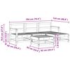 vidaXL Kerti lounge szett 5 pcs Viaszbarna T&ouml;m&ouml;r fenyő