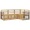 vidaXL &Uuml;lőgarnit&uacute;r&aacute;k 4 pcs Feh&eacute;r 187,5 x 128,5 x 73 cm T&ouml;m&ouml;r Ak&aacute;cfa
