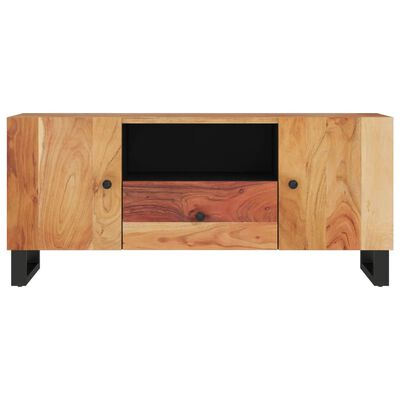 vidaXL tömör akácfa és szerelt fa TV-szekrény 105 x 33,5 x 46 cm