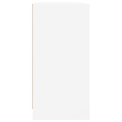 vidaXL fehér szerelt fa könyvespolc ajtókkal 204x37x75 cm