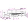 vidaXL Kerti lounge szett 6 pcs Viaszbarna T&ouml;m&ouml;r fenyő