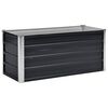 vidaXL antracitsz&uuml;rke horganyzott ac&eacute;l kerti magas&aacute;gy&aacute;s 100x40x45 cm