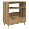 vidaXL Lemezj&aacute;tsz&oacute; &aacute;llv&aacute;ny K&eacute;zműves T&ouml;lgy 71 x 39,5 x 83 cm Szerelt Fa