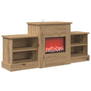 vidaXL Elektromos kandall&oacute; K&eacute;zműves T&ouml;lgy 110 x 30 x 50 cm Szerelt fa