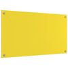 vidaXL Konyhai splashback 2 pcs Sárga 90 x 50 cm edzett üveg