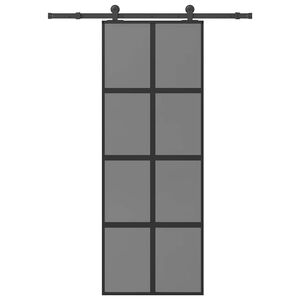 vidaXL tol&oacute;ajt&oacute; vasalatokkal 76x205 cm edzett &uuml;veg&Alum&iacute;nium