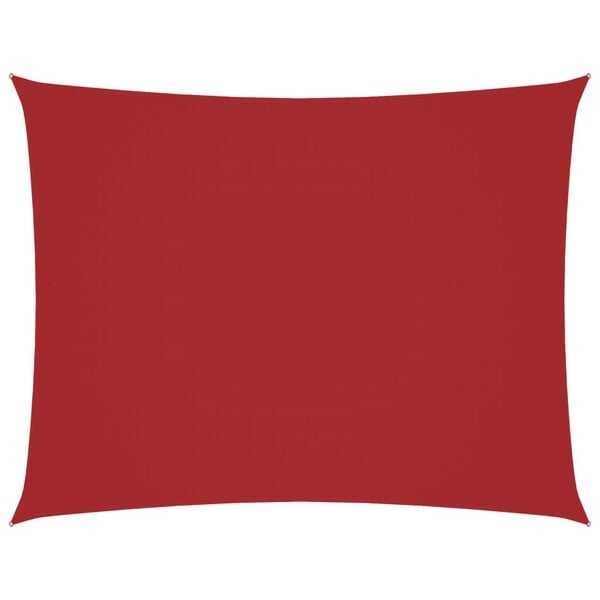 vidaXL piros t&eacute;glalap alak&uacute; oxford-sz&ouml;vet napvitorla 4 x 6 m