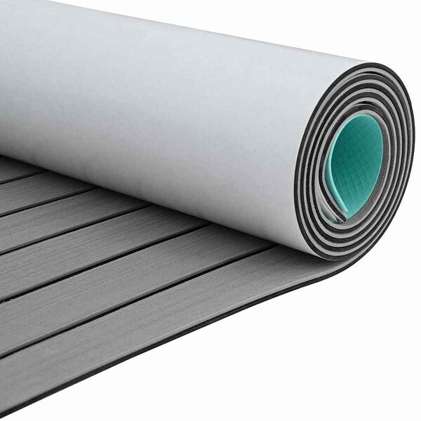 vidaXL Cs&oacute;nak Szőnyeg Vil&aacute;gossz&uuml;rke Feket&eacute;vel 240 x 90 x 0,5 cm EVA