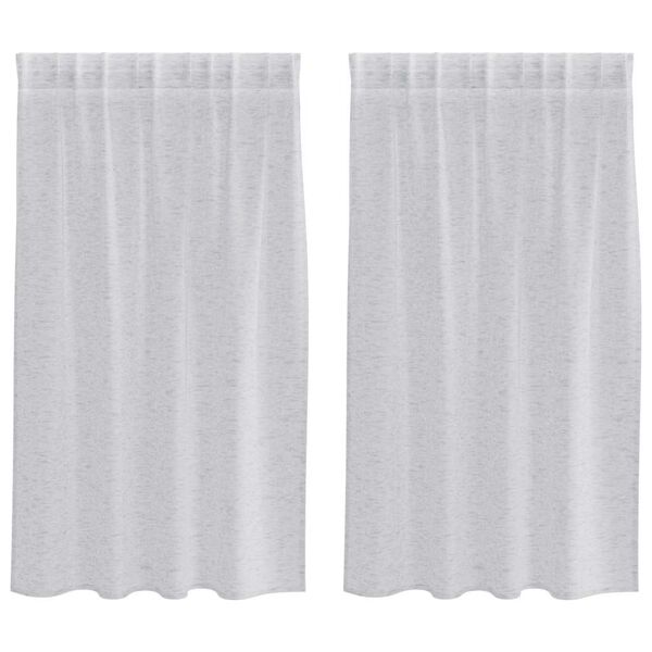vidaXL Voile F&uuml;gg&ouml;ny 2 pcs Vil&aacute;gossz&uuml;rke 140 x 140 cm Poli&eacute;szter