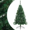 vidaXL z&ouml;ld PVC f&eacute;l műkar&aacute;csonyfa &aacute;llv&aacute;nnyal 150 cm