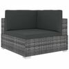 vidaXL sz&uuml;rke modul&aacute;ris polyrattan sarokfotel p&aacute;rn&aacute;kkal